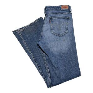 Levi’s 518‎ Super Low Medium Cotton Blend Flared Jeans Women’s 7 30x29